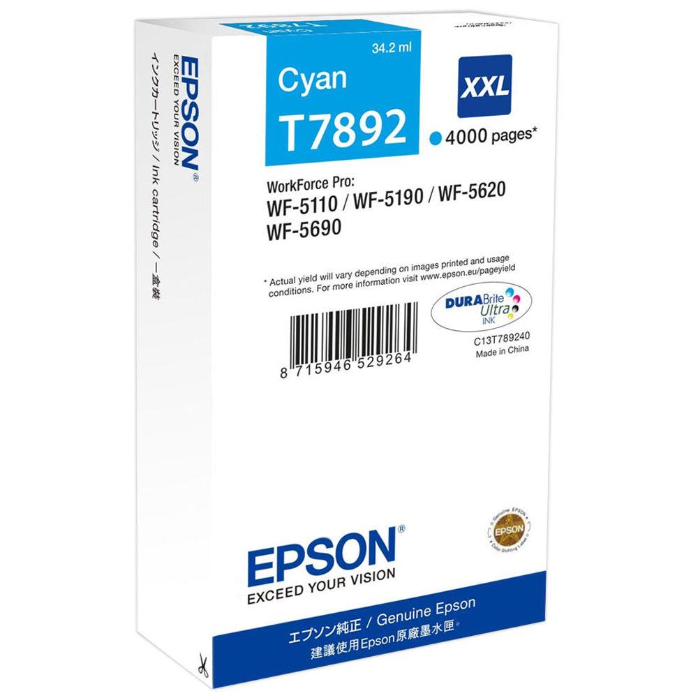 Cartouches pour imprimantes - Epson encre cyan xxl (4 000 p)