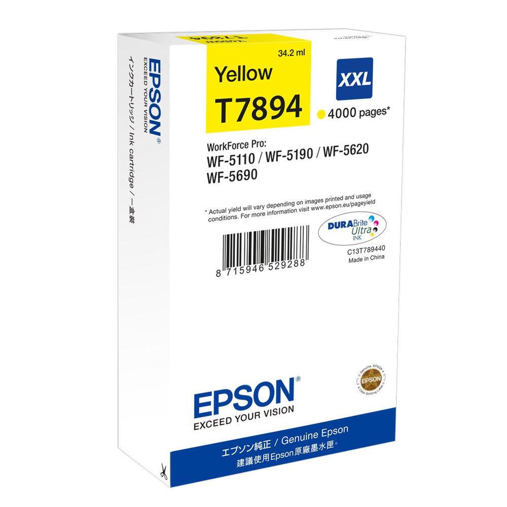 Cartouches pour imprimantes - Epson encre jaune xxl (4 000 p)