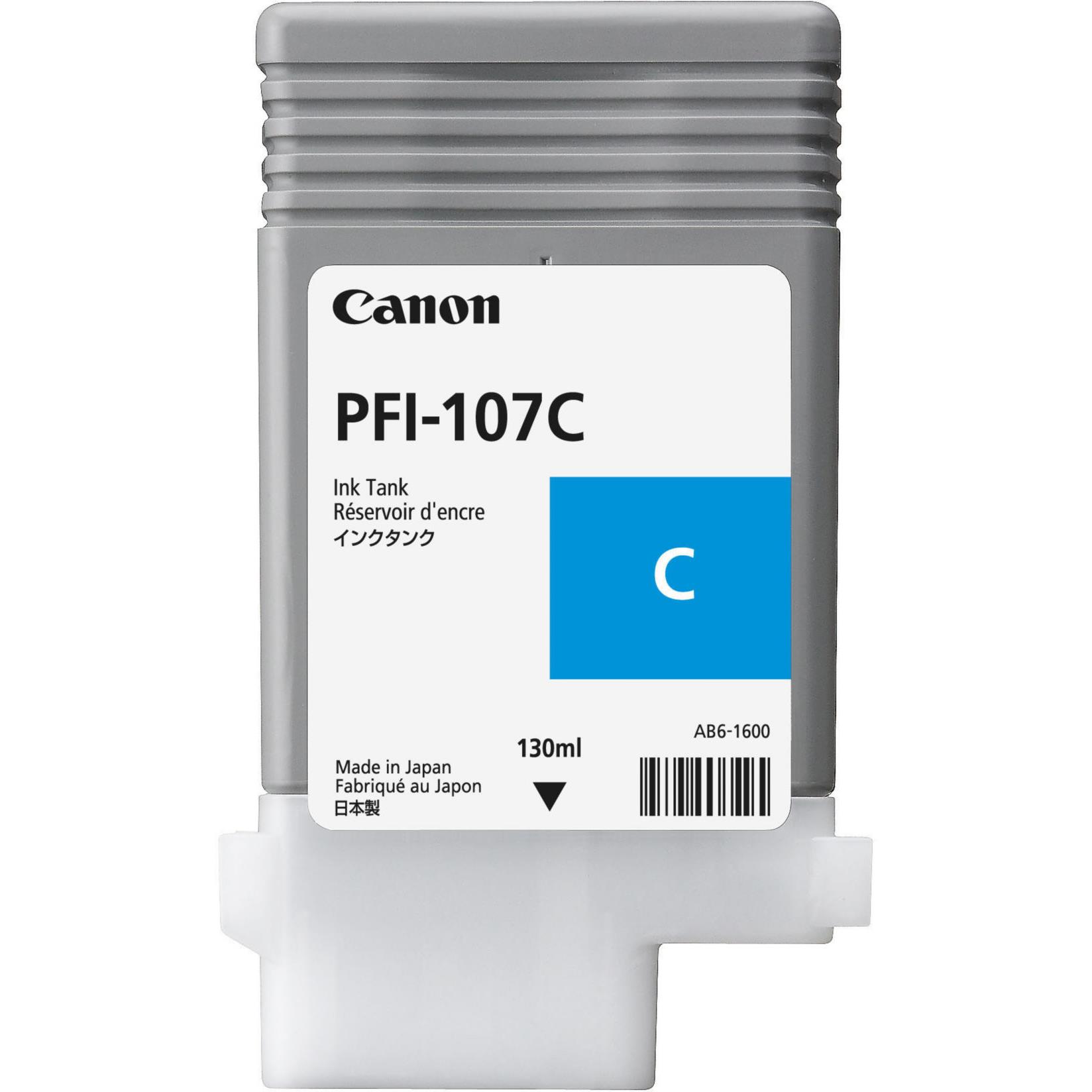 Cartouches pour imprimantes - Canon pfi-107c cartouche d'encre 1 pice(s) original cyan