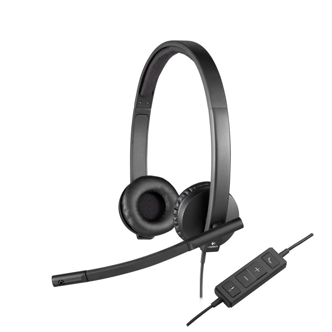 Casque USB Logitech H570e - Micro-casque - sur-oreille - filaire
