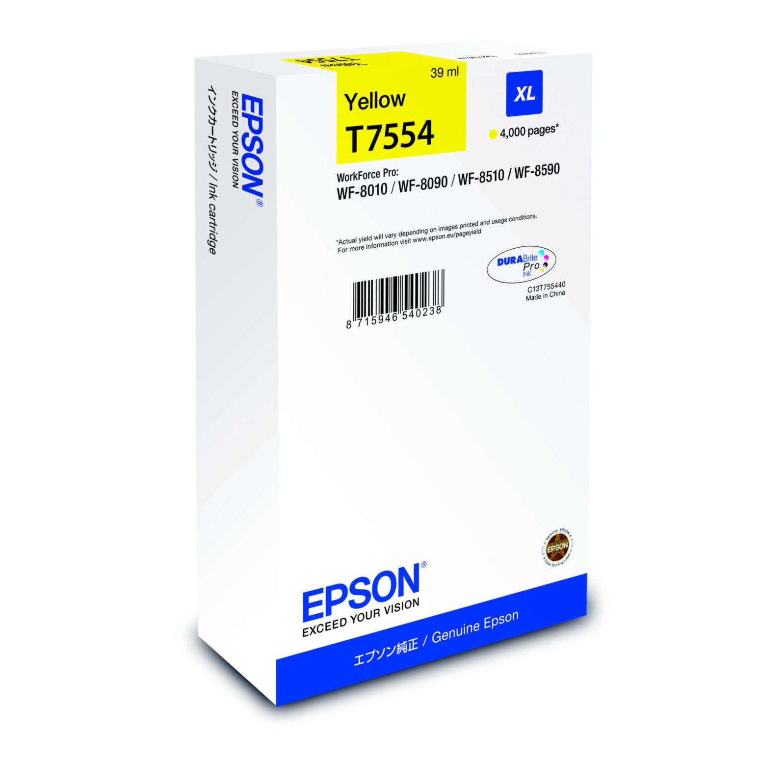 Cartouches pour imprimantes - Epson encre jaune xl (4 000 p)