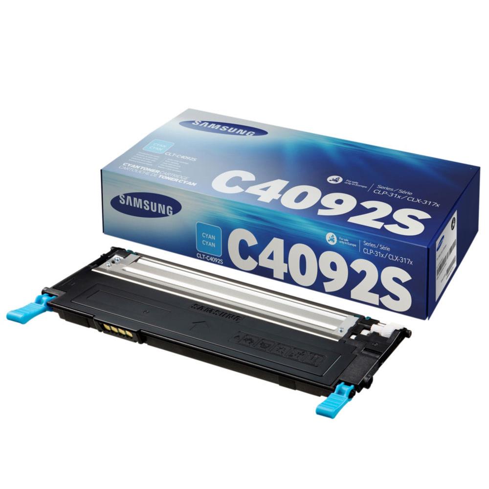 Samsung CLT-C4092S - Cyan - originale - cartouche de toner (SU005A) - pour Samsung CLX-3170, CLX-3175, CLX-3176, CLX-4175