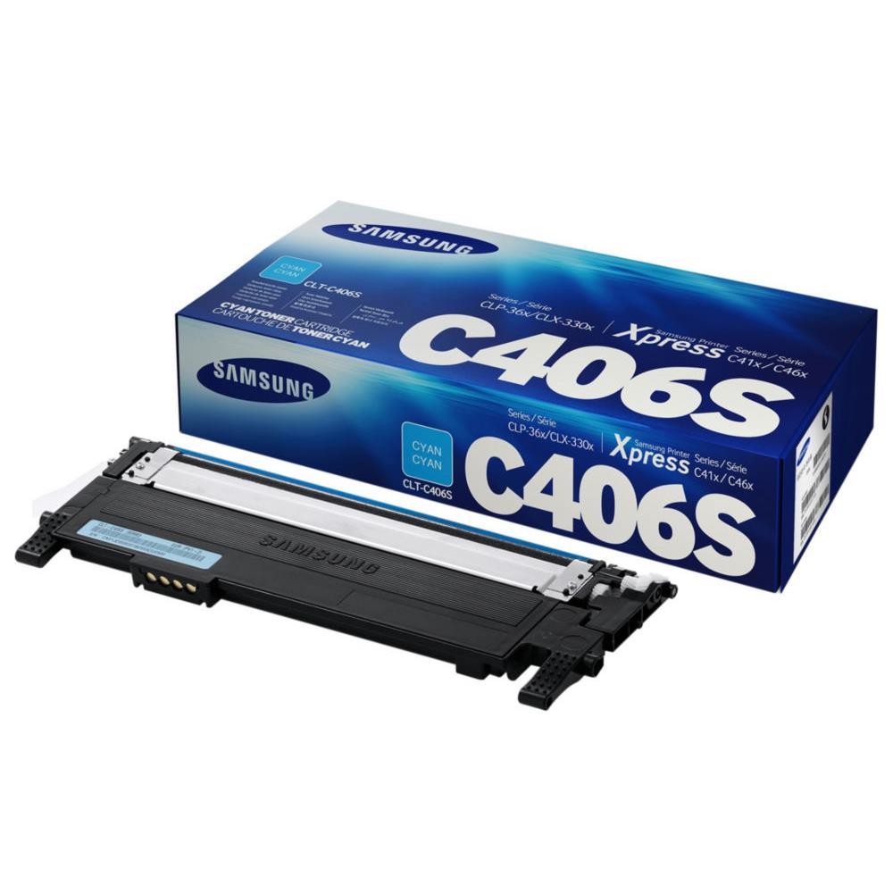 Cartouches de toner - Samsung clt-c406s toner cyan authentique
