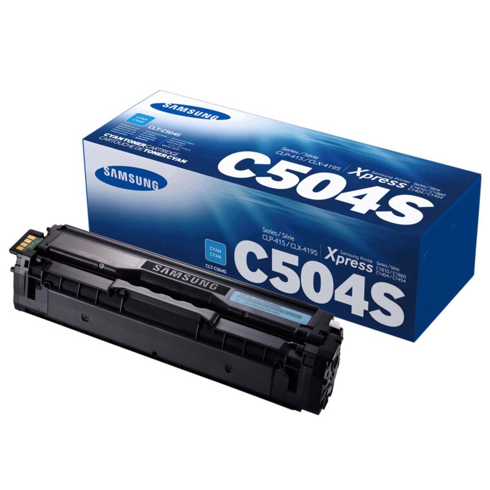 Cartouches de toner - Samsung clt-c504s toner cyan authentique