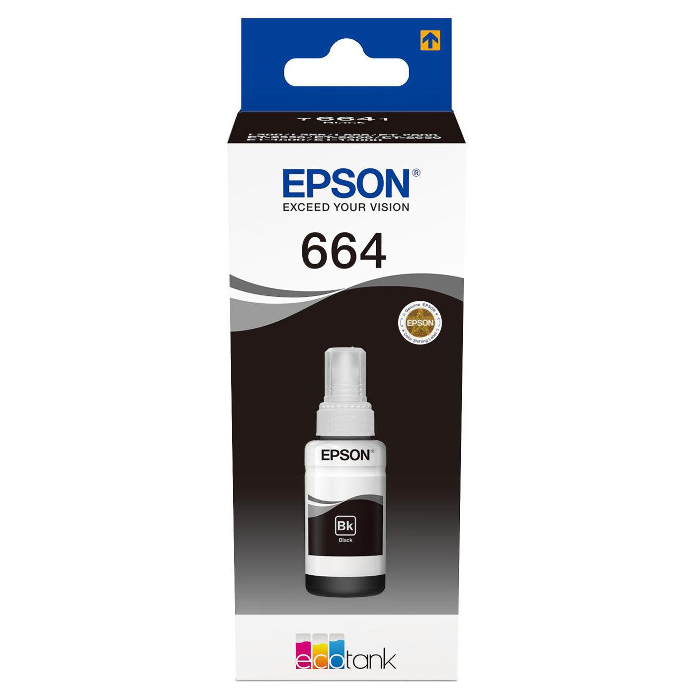 Recharges d'encre pour imprimante - Epson 664 ecotank black ink bottle