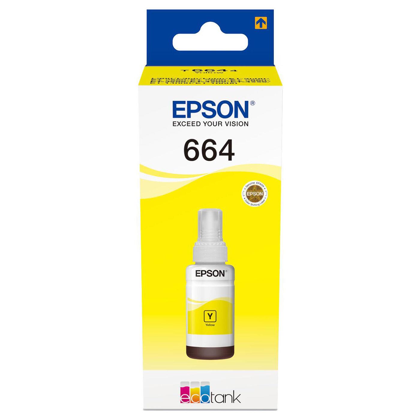 Recharges d'encre pour imprimante - Epson 664 ecotank yellow ink bottle