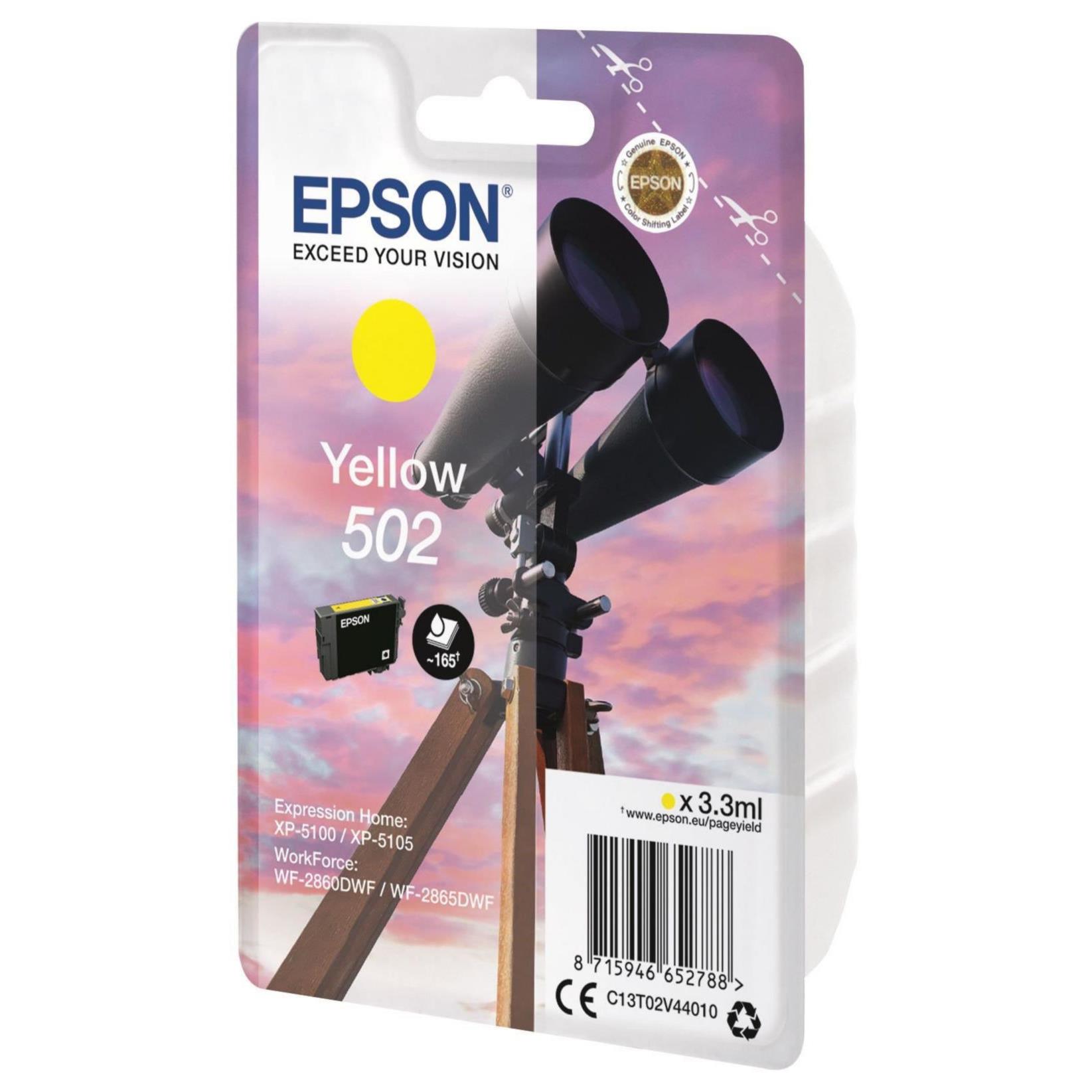 Cartouches pour imprimantes - Epson singlepack yellow 502 ink