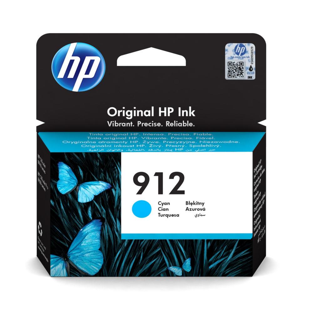 Cartouches pour imprimantes - Hp 912 cartouche d'encre cyan authentique