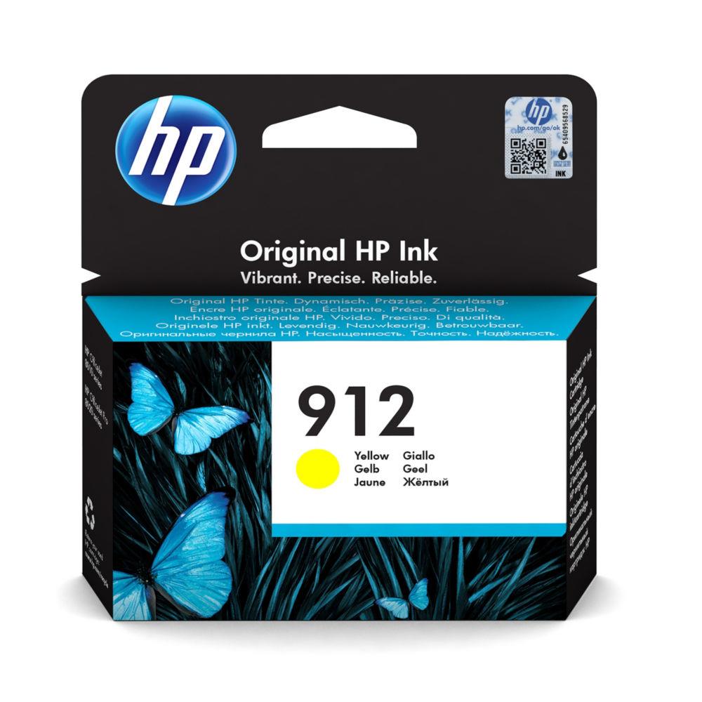 Cartouches pour imprimantes - Hp 912 cartouche d'encre jaune authentique