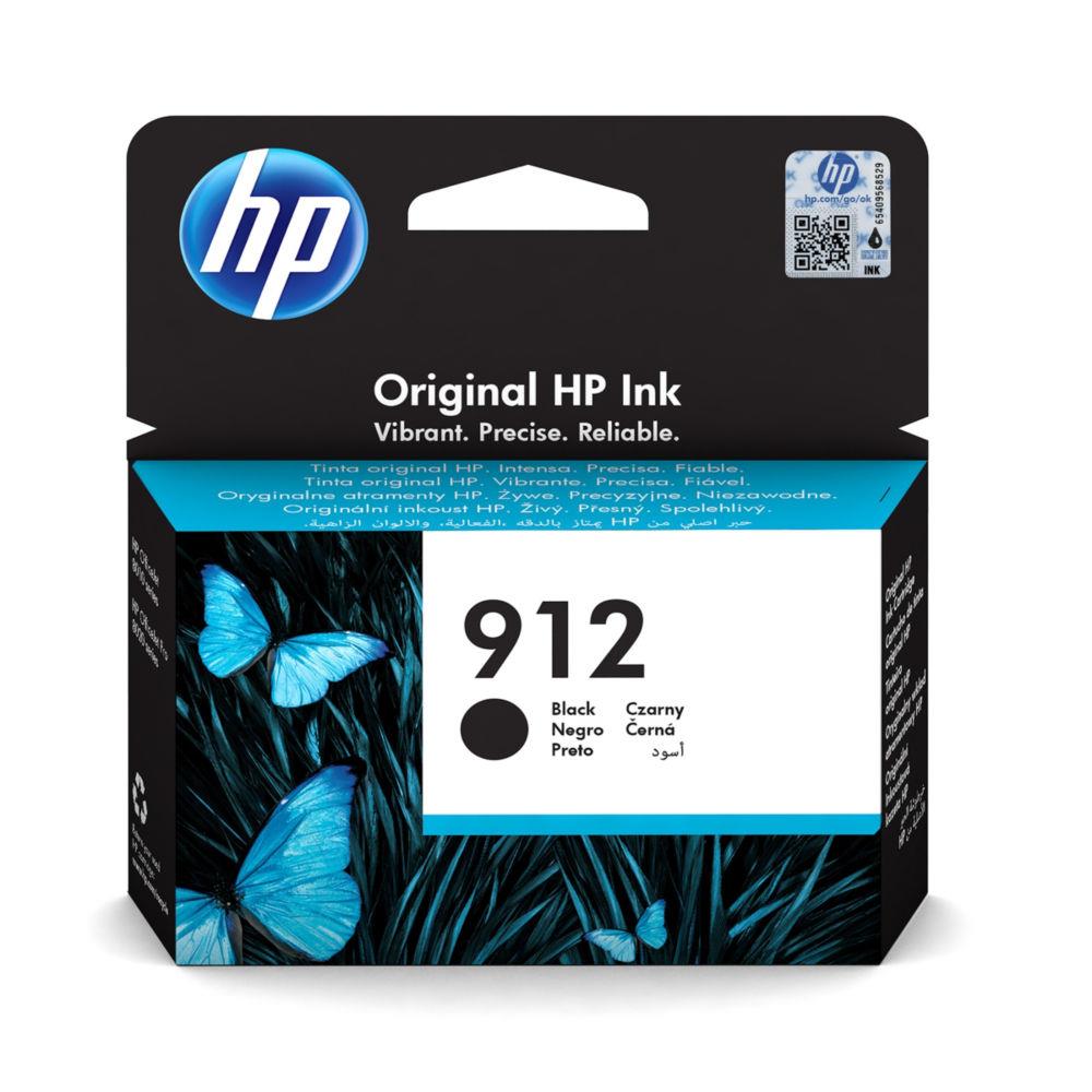 Cartouches pour imprimantes - Hp 912 cartouche d'encre noire authentique