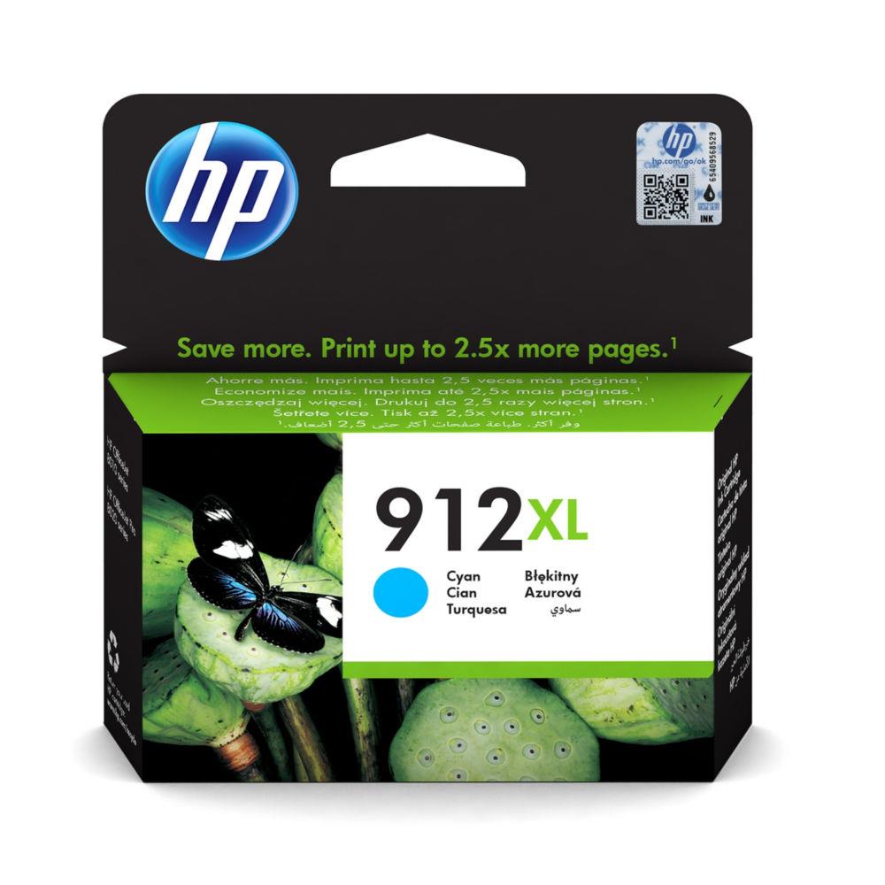 Cartouches pour imprimantes - Hp 912xl cartouche d'encre cyan authentique, grande capacit
