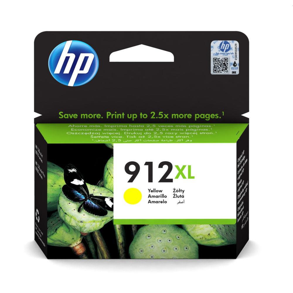 Cartouches pour imprimantes - Hp 912xl cartouche d'encre jaune authentique, grande capacit
