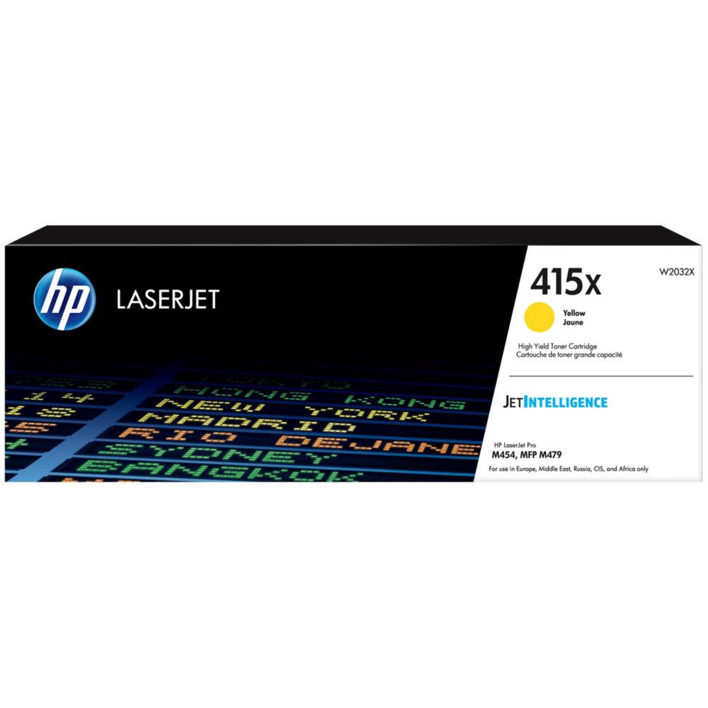 Cartouches de toner - Hp 415x toner jaune laserjet authentique grande capacit