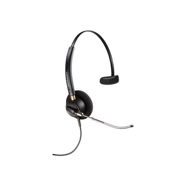 Poly EncorePro 510V - EncorePro 500 series - micro-casque - sur-oreille - filaire - jack 3,5mm - noir - Certifi pour Skype for Business, certifi UC