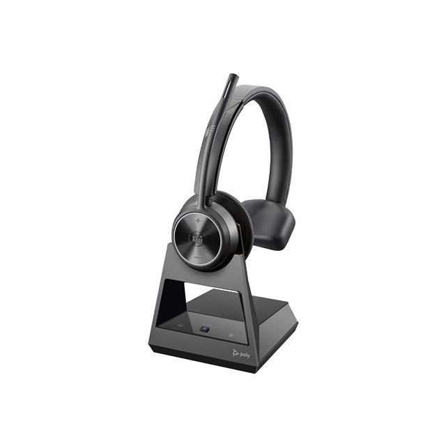 Poly Savi 7310-M Office - Savi 7300 series - micro-casque - sur-oreille - DECT - sans fil - noir - Certifi pour Microsoft Teams