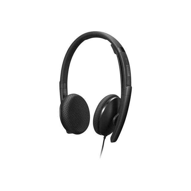 Lenovo - Combin VoIP - sur-oreille - filaire - USB-C - noir