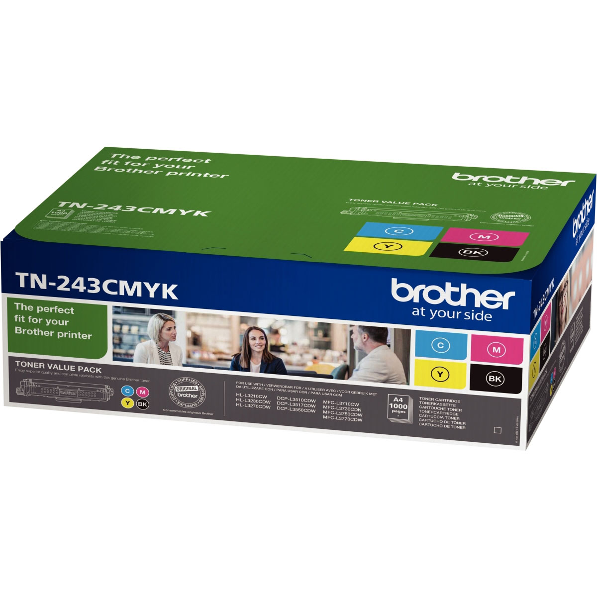 Cartouches de toner - Brother tn-243cmyk - cartouches de toner originales - pack 4 toners