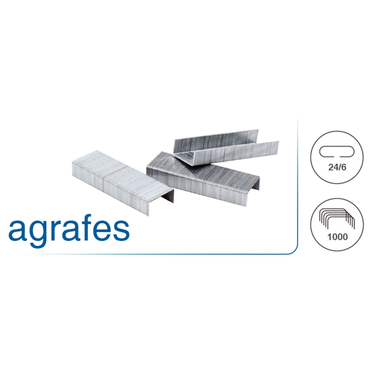 Agrafes 1er prix n24/6 - bote de 1000