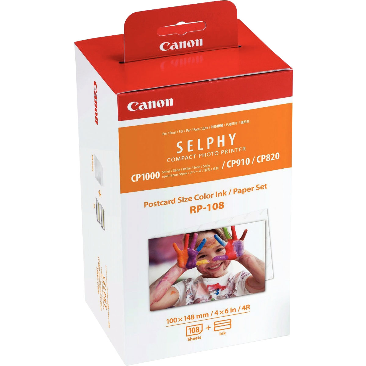 Cartouches pour imprimantes - Canon jeu d'encre couleur et de papier au format 100 x 148 mm rp-108, 108 feuilles