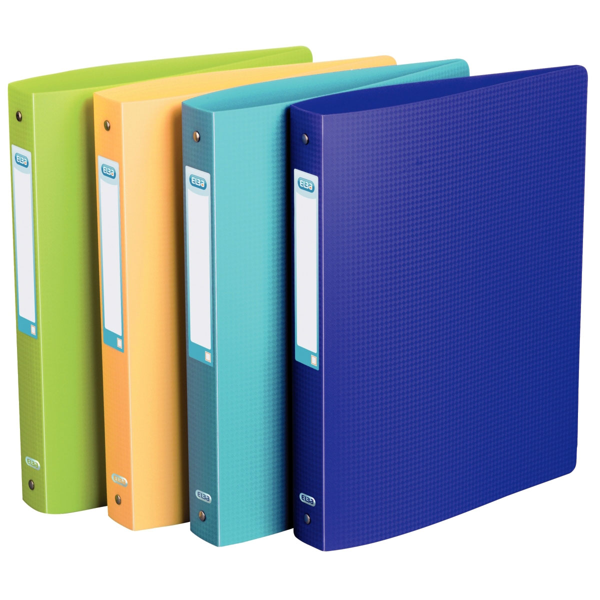 Classeur Souple Oxford Memphis A4 - Dos 20 Mm, 4 Anneaux, Couverture Polypro Résistante - Coloris Tendance (vert Anis, Jaune, Etc.)