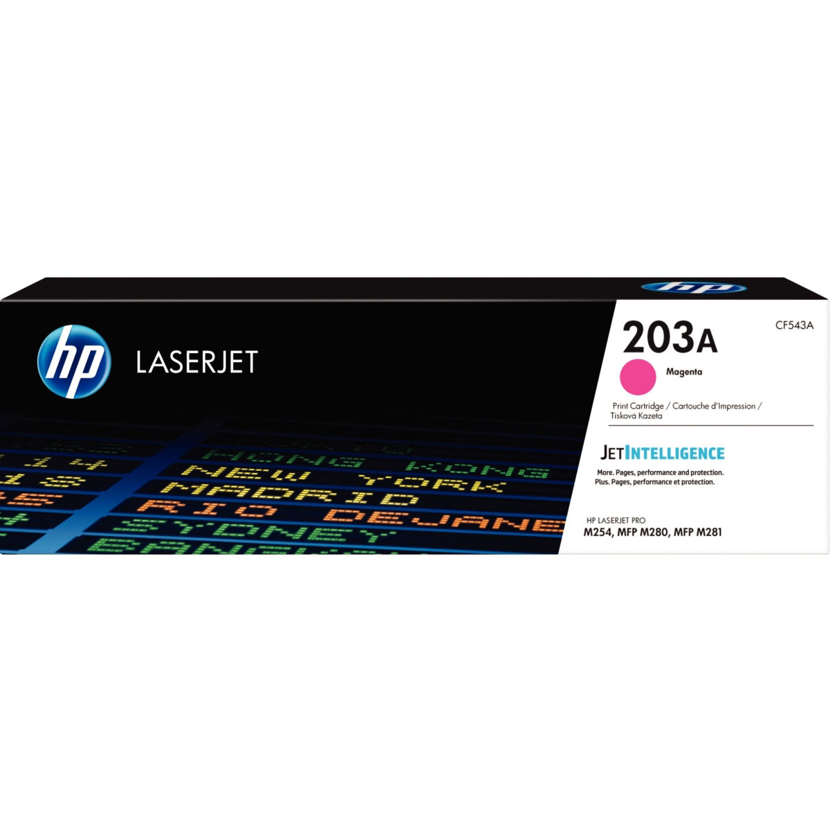 Cartouches de toner - Hp cartouche de toner magenta authentique 203a pour laserjet