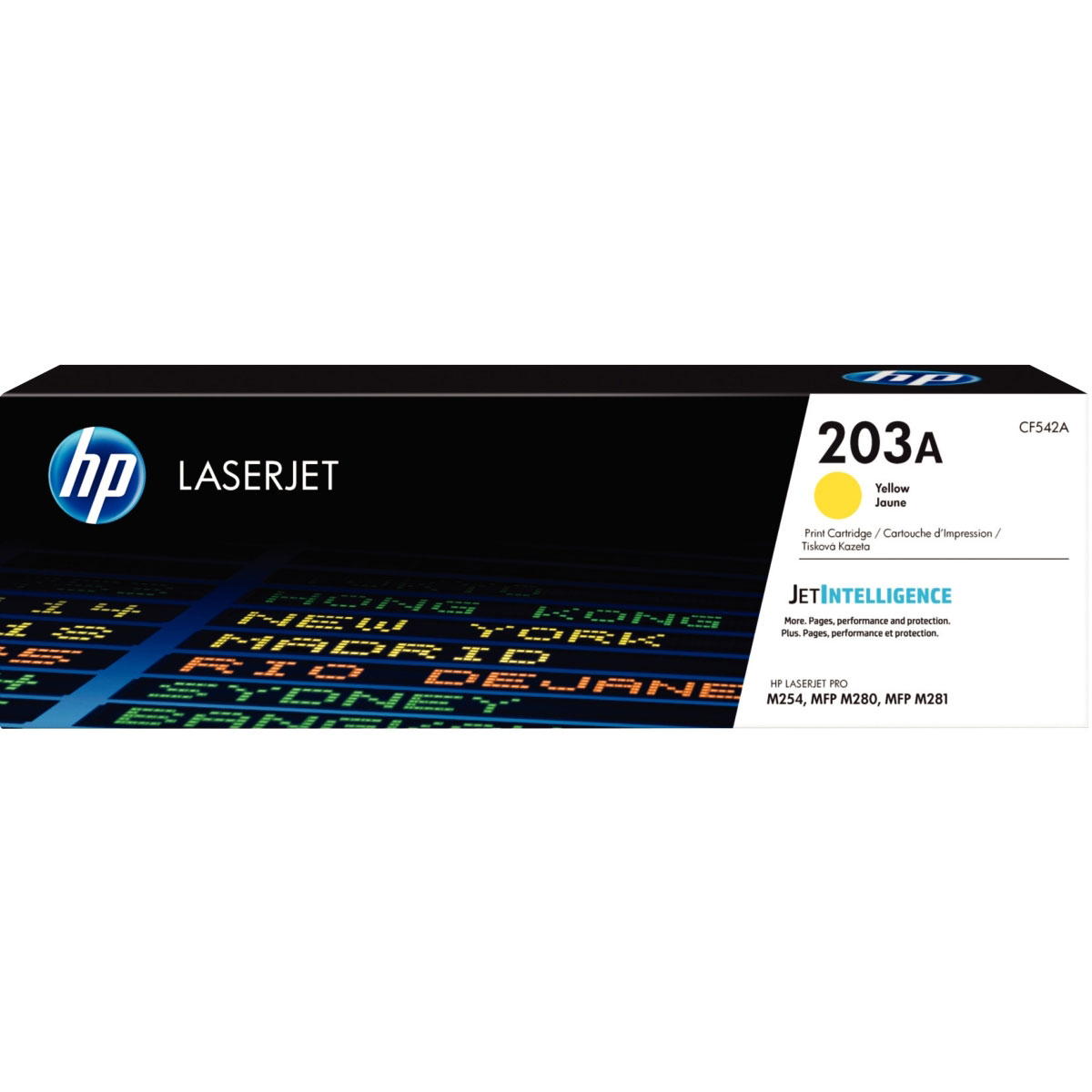 Cartouches de toner - Hp cartouche de toner jaune authentique 203a pour laserjet