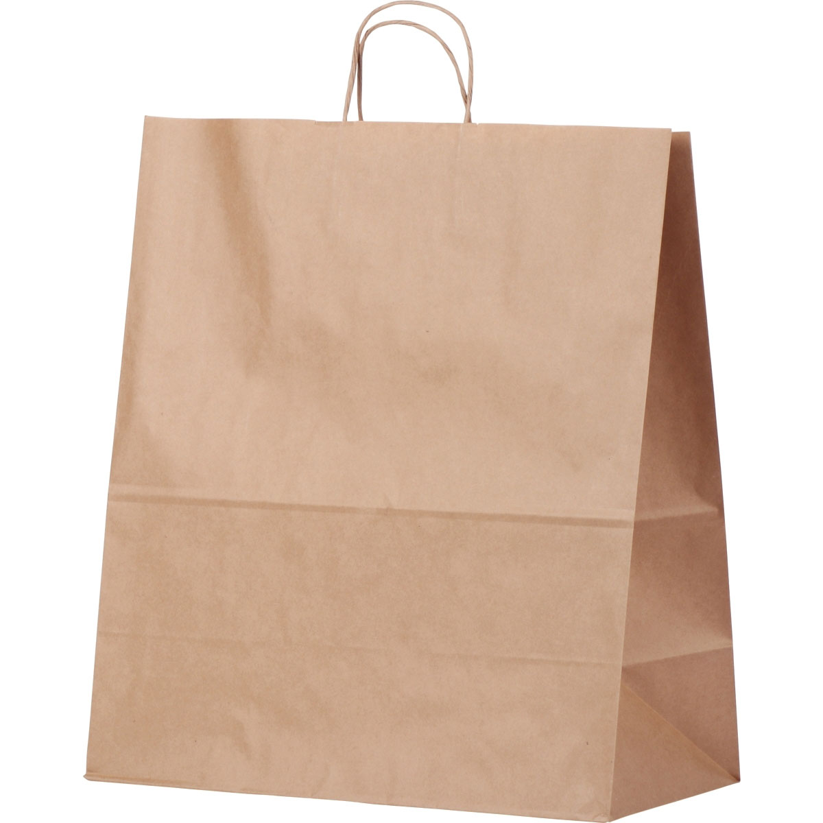 Sacs kraft écru poignée torsadée 40+20x46cm 100g/m² carton de