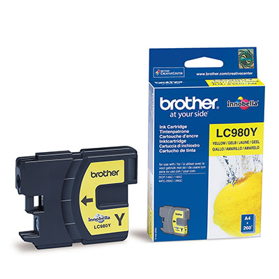 Cartouches pour imprimantes - Brother lc980ybp cartouche d'encre 1 pice(s) original jaune