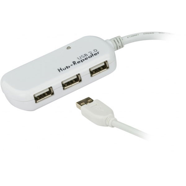ATEN UE2120H rallonge amplifie USB 2.0 12M + hub 4 Port