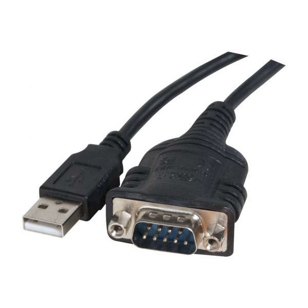 Cble srie noir 1 m usb type-a db-9