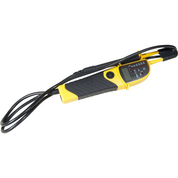 Testeur d'alimentation noir, jaune