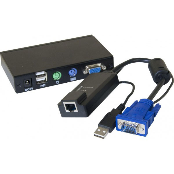 DEXLAN dport KVM VGA/USB sur RJ45 - 100M