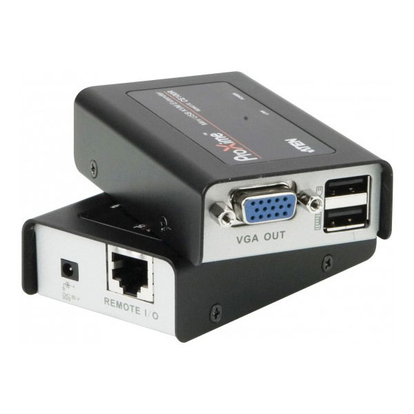 Aten extension mini kvm cat 5 vga usb (1280 x 1024@100m)