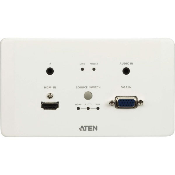 ATEN VE2812EUT plaque murale HDBaseT HDMI et VGA