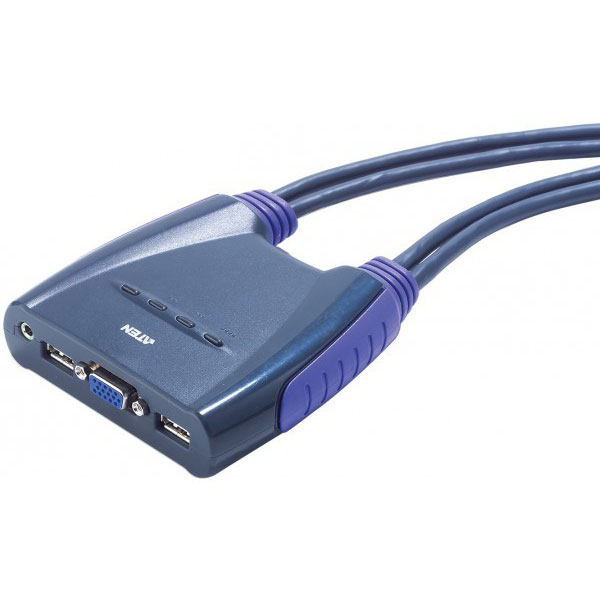 Aten CS64US Mini KVM  4 UC VGA/USB + Audio cbles intgrs