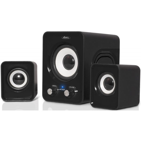 Advance soundphonic 2.1 set d'enceintes 6 w universel noir 2.1 canaux 1,5 w