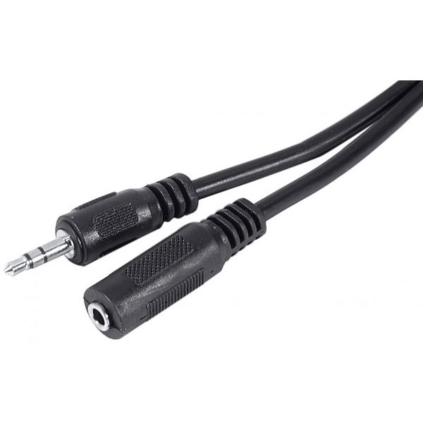 Rallonge stro Jack 3.5 mm noire - 10 m