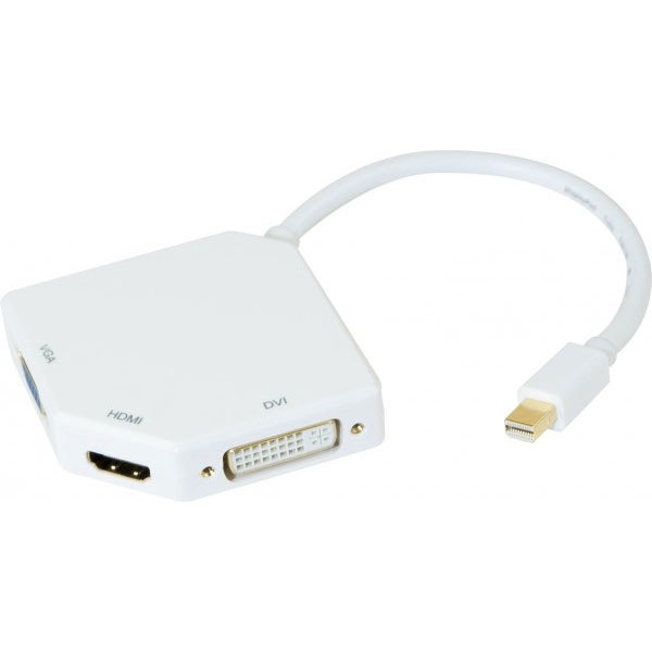 CONVERTISSEUR miniDisplayPort 1.2 vers DVI OU HDMI OU VGA