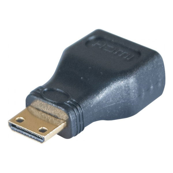 Adaptateur or hdmi a fem vers mini hdmi male
