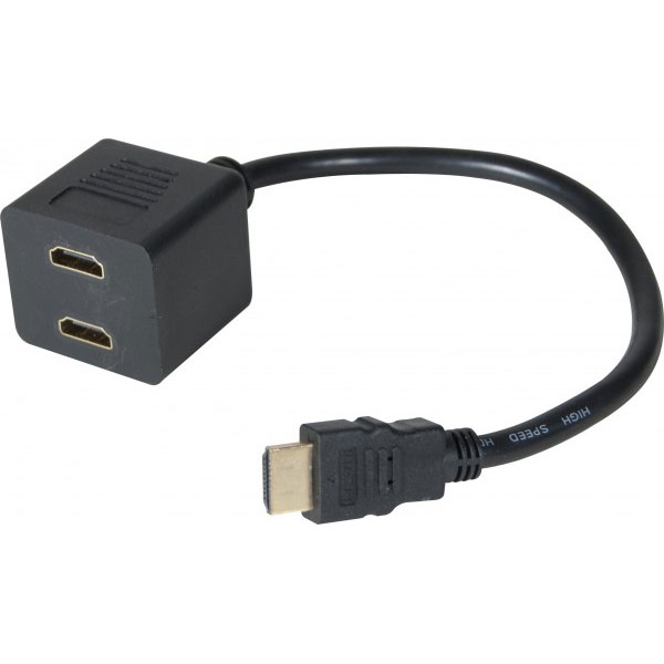 CABLE 1 HDMI/ M vers 2 HDMI /F (AUDIO)