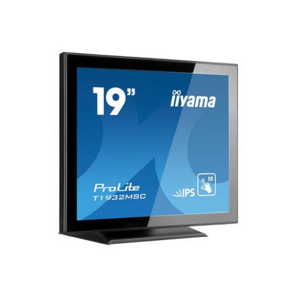 Iiyama prolite t1932msc-b2x cran plat de pc 48,3 cm (19") 1280 x 1024 pixels led cran tactile noir