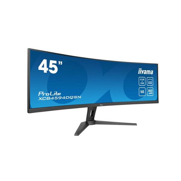 Iiyama g-master 45"lcd curved bus. uwqhd cran plat de pc 113 cm (44.5") 5120 x 1440 pixels dual qhd led noir