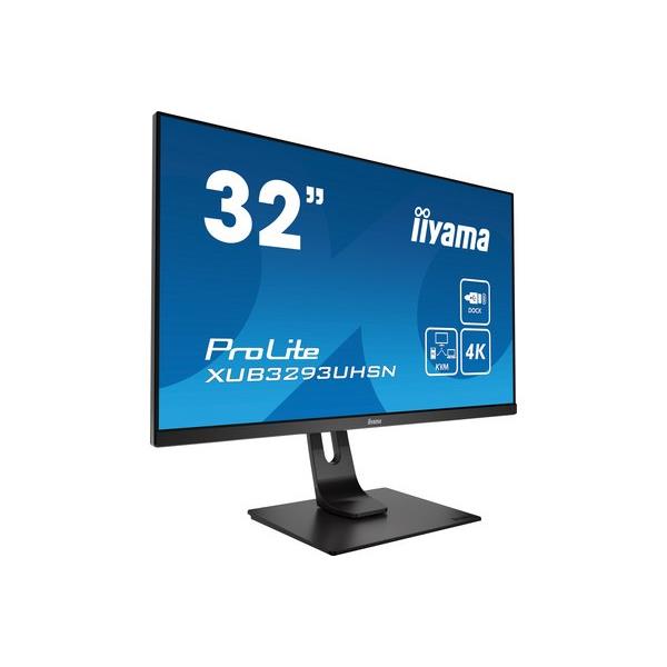 Iiyama prolite xub3293uhsn-b1 cran plat de pc 80 cm (31.5") 3840 x 2160 pixels 4k ultra hd led gris