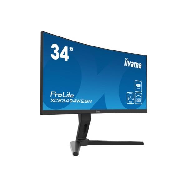 Iiyama prolite xcb3494wqsn-b1 cran plat de pc 86,4 cm (34") 3440 x 1440 pixels ultrawide quad hd noir