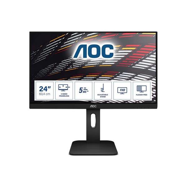 Aoc p1 24p1 cran plat de pc 60,5 cm (23.8") 1920 x 1080 pixels full hd led noir