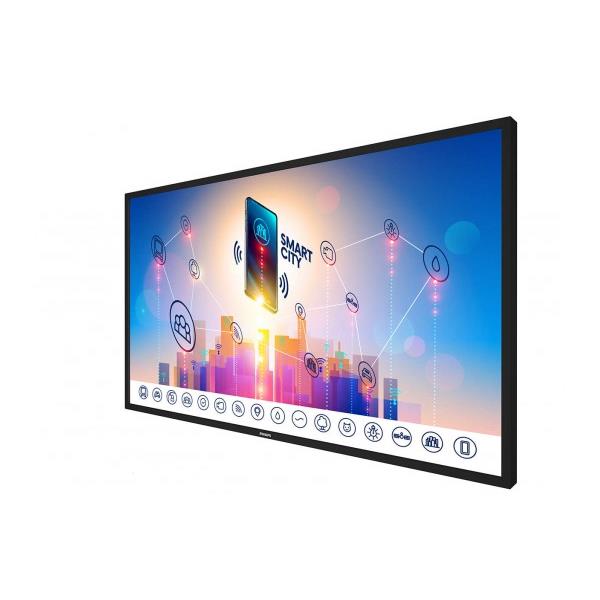 Philips 75bdl8051c/00 cran d'affichage dynamique 190,5 cm (75") 350 cd/m 4k ultra hd noir cran tactile android 9.0