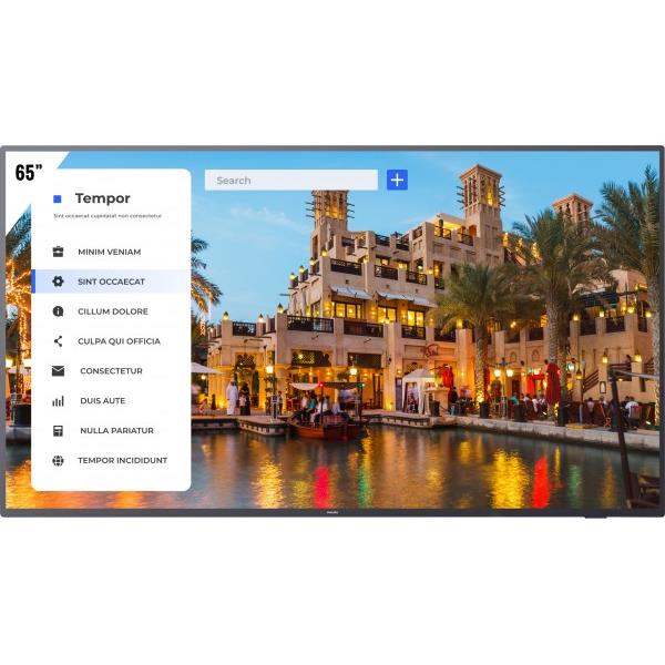 Philips 65bfl2114/12 cran d'affichage dynamique cran plat de signalisation numrique 165,1 cm (65") led wifi 350 cd/m 4k ultra hd noir android 9.0