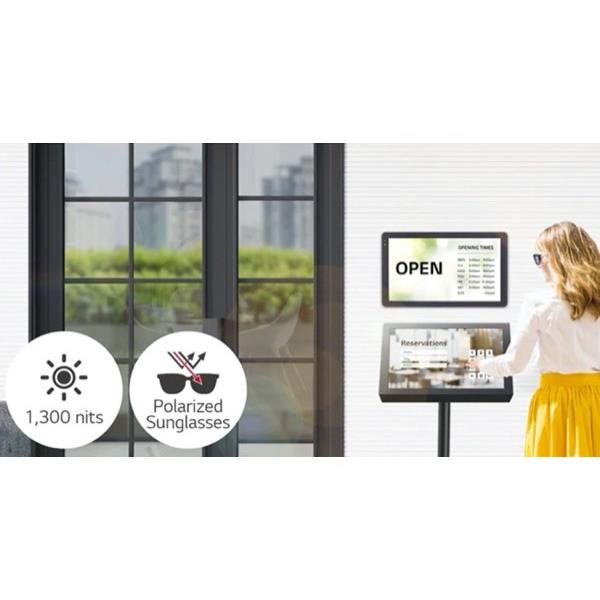 Lg 22xf1tj-b cran d'affichage dynamique cran plat interactif 54,6 cm (21.5") wifi 1300 cd/m full hd cran tactile webos 24/7