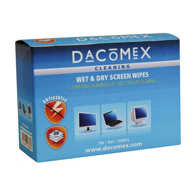 Lingettes de nettoyage d'quipement lectronique - Dacomex 190835 kit de nettoyage pour ordinateur ordinateur portable lingettes de nettoyage d'quipement lectronique