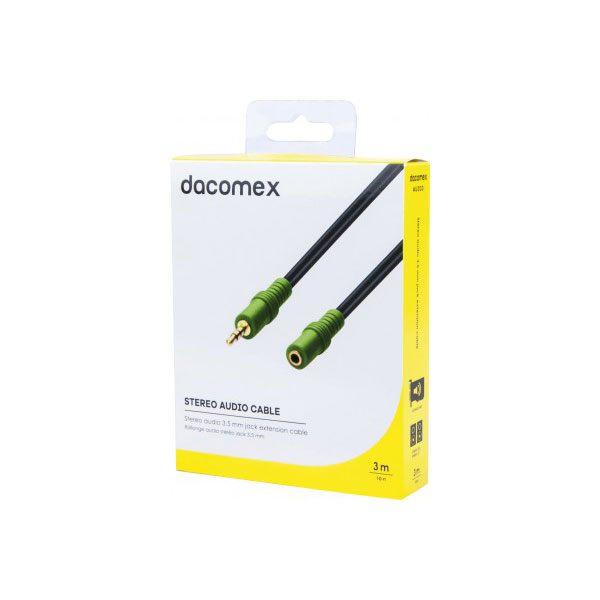 DACOMEX Rallonge audio stro jack 3.5 mm - 3 m